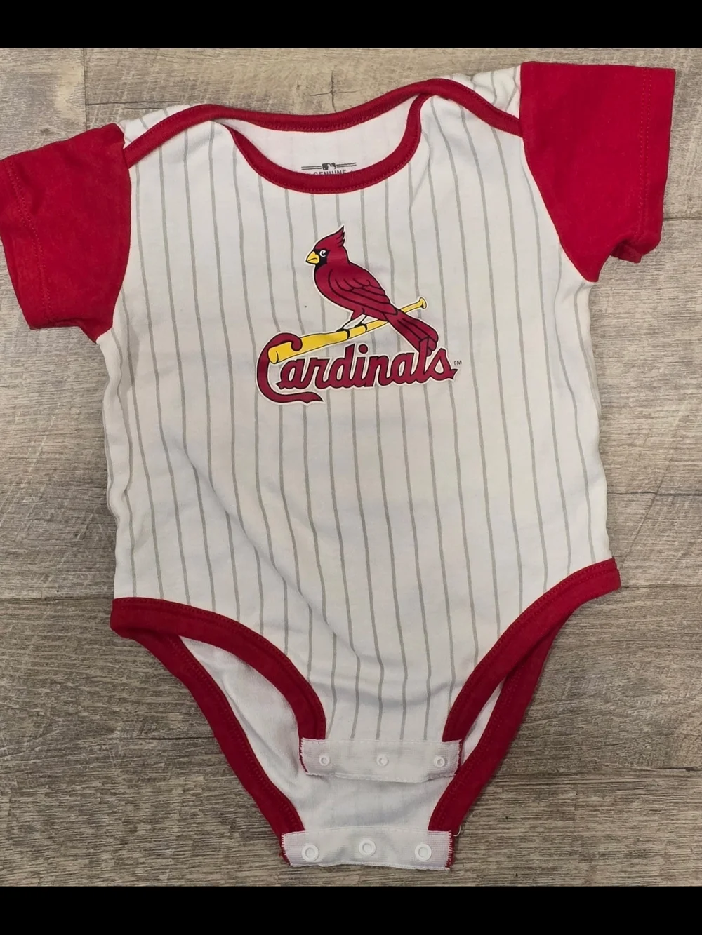 Genuine Merchandise St. Louis Cardinals Baby Bodysuit SET of 3  Red, Navy, White